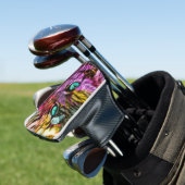 Kitty Cat Kitten Künstlerisch Design Golf Headcover (In Situ)