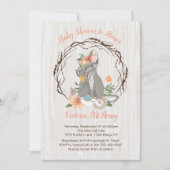 Kitty Cat Kitten und Momma Baby Dusche Einladungen (Vorderseite)