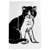 Kitty Cat Kunst Mittlere Geschenktüte (Rückseite)