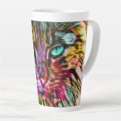 Kitty Cat Künstlerisches Design Milchtasse (Rechte Ecke)