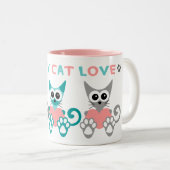 Kitty Cat Liebe 2 Tonische Tasse (VorderseiteRechts)