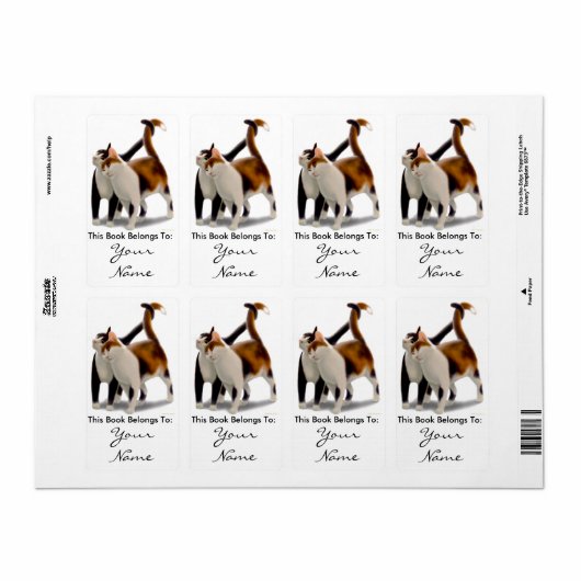 Kitty Cat Liebe Buchzeichen (Vorne)