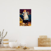 Kitty Cat Liebe - Vintage Malerei - von Barber Poster (Küche)