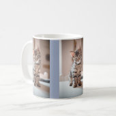 Kitty Cat Lover 3 Benutzerdefinierte Fotos Kaffeetasse (Vorderseite Links)