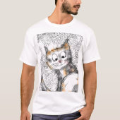 Kitty Cat mens women tee (Vorderseite)