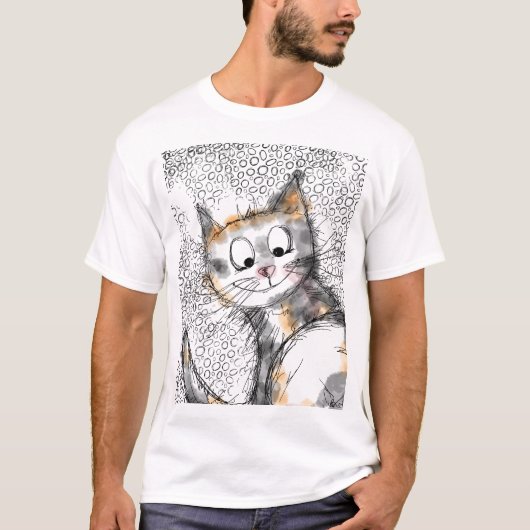 Kitty Cat mens women tee (Vorderseite)