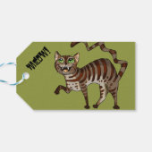 Kitty Cat Meow! Geschenkanhänger (Rückseite Horizontal)