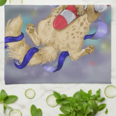 Kitty Cat Meowy Weihnachten! Geschirrtuch (Gefaltet)