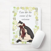 Kitty Cat mit Blume Picture Mousepad (Mit Mouse)