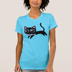Kitty Cat mit Fisch Niedliches Geschenk für Mädche T-Shirt