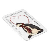 Kitty Cat mit Herz Bild Magnet (Rechte Seite)