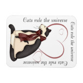Kitty Cat mit Herz Bild Magnet (Horizontal)
