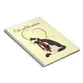 Kitty Cat mit Herz Bild Notizblock (Rechte Seite)
