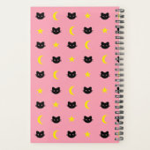 Kitty Cat Moon and Stars Planer (Rückseite)