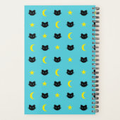 Kitty Cat Moon and Stars Planer (Rückseite)