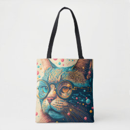 Kitty Cat Nah-up Illustration Tasche