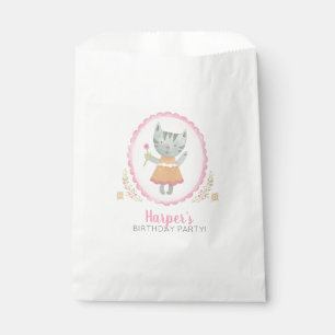 Kitty Cat Niedlich Pink Girl Geburtstagsparty Geschenktütchen