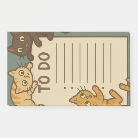 Kitty Cat Pad To Do List Post-it Klebezettel (Vorderseite)