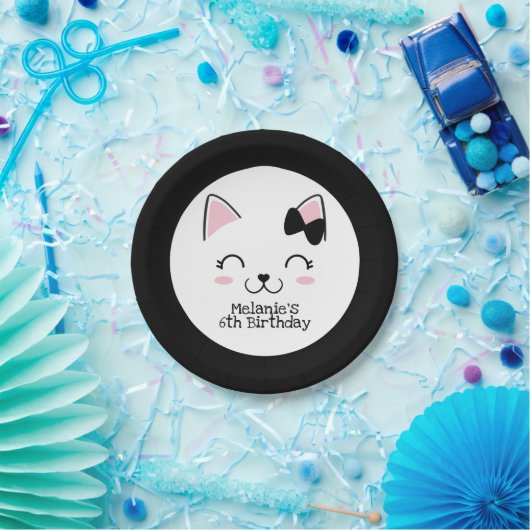 Kitty Cat Pappteller (Party)