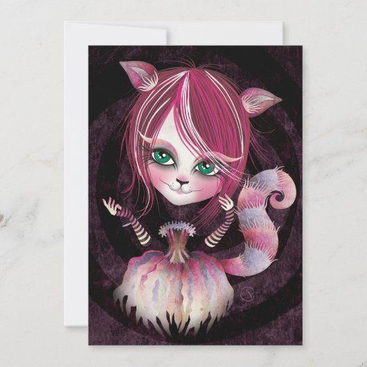 Kitty Cat Party Einladung Grußkarte (Vorderseite)