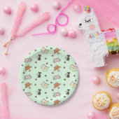 Kitty Cat Pattern Pappteller (Party)