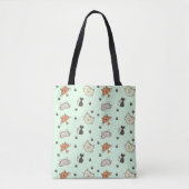 Kitty Cat Pattern Tasche (Vorderseite)