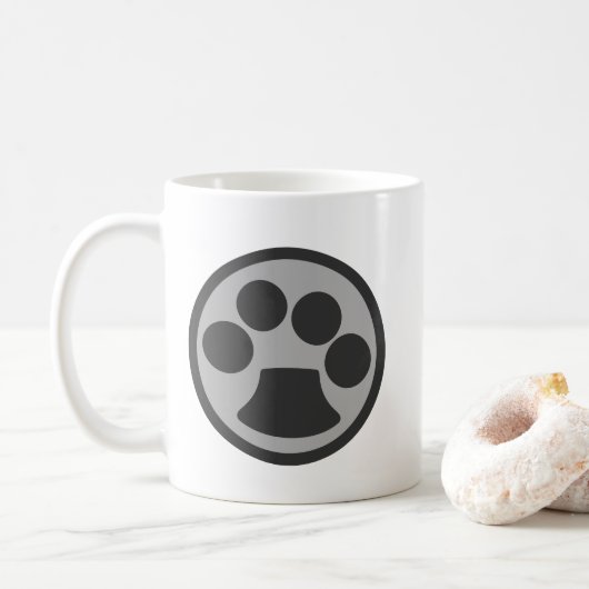 Kitty Cat Paw Print Kaffeetasse (Mit Donut)