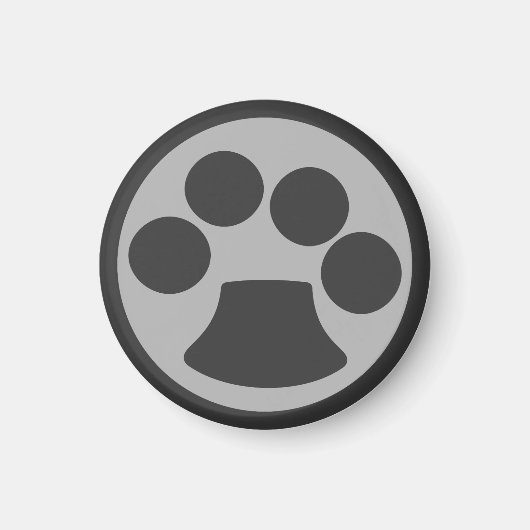 Kitty Cat Paw Print Magnet (Vorne)