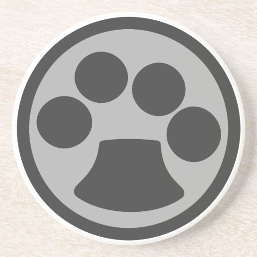 Kitty Cat Paw Print Untersetzer (Vorne)