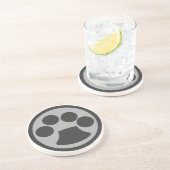 Kitty Cat Paw Print Untersetzer (Seite)