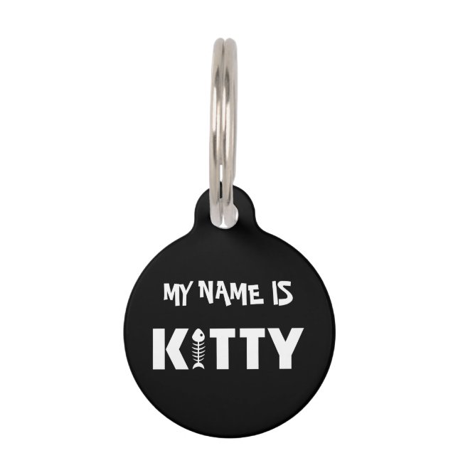 Kitty Cat Pet ID Tag Haustiermarke (Vorderseite)