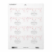 Kitty Cat Pink Gold Glitzer Rücksendeadresse (Vorne)