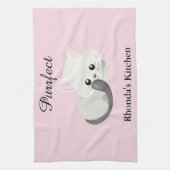Kitty Cat Pink Küchentuch (Vertikal)