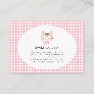 Kitty Cat Pink Purr-fect Baby Girl Babydusche Begleitkarte