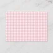 Kitty Cat Pink Purr-fect Baby Girl Babydusche Begleitkarte (Rückseite)