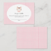 Kitty Cat Pink Purr-fect Baby Girl Babydusche Begleitkarte (Vorne/Hinten)