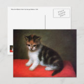Kitty Cat Postcard: Kitten von George Stubbs Postkarte (Vorne/Hinten)