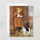 Kitty Cat Postkarte (Vorne/Hinten)