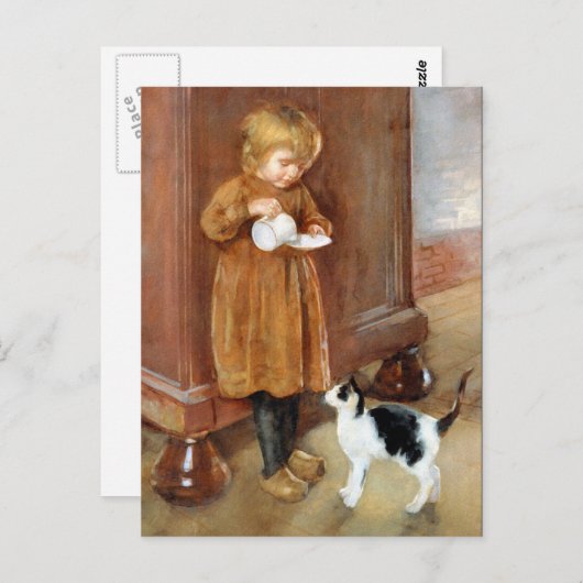 Kitty Cat Postkarte (Vorne/Hinten)