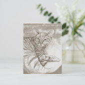 Kitty Cat Postkarte (Stehend Vorderseite)