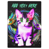 Kitty Cat Psychische Ästhetik Klemmbrett (Rückseite)