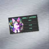 Kitty Cat Psychische Ästhetik Magnetische Visitenkarte (Beispiel)