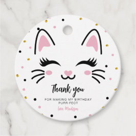 Kitty Cat Purfect Geburtstag Danke Ihnen für Tags Geschenkanhänger