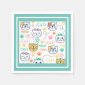 Kitty Cat Serviette (Vorderseite)