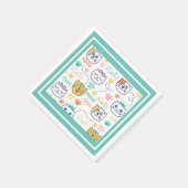 Kitty Cat Serviette (Ecke)