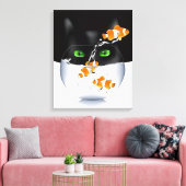 Kitty Cat Snack Attack Leinwanddruck (Insitu (Wohnzimmer))