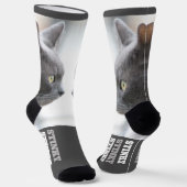 Kitty Cat Spaß Socken (Gewinkelt)