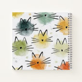 Kitty Cat Square Spiral Notebook Notizblock (Rückseite)