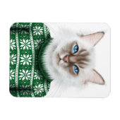 Kitty Cat Sweater Magnet (Horizontal)
