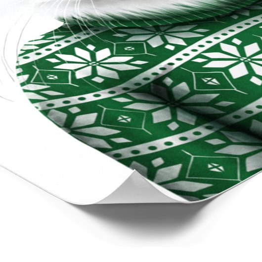 Kitty Cat Sweater Poster (Ecke)